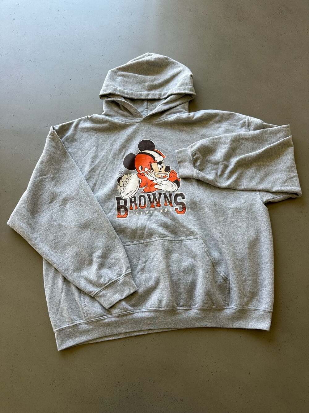 Disney Mickey Mouse Cleveland Browns NFL Graphic Hoodie